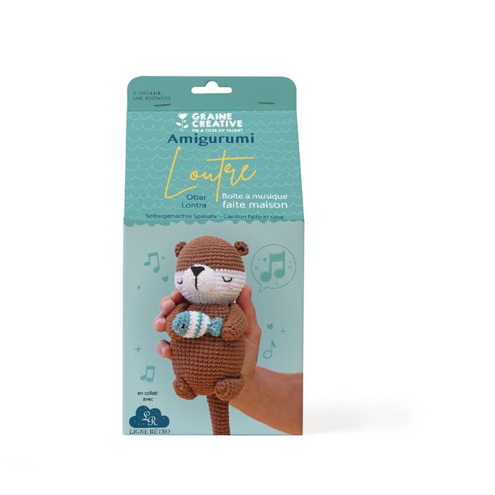 Graine Créative - Wholesale Knitting/Crochet Supplies - MUSICAL OTTER AMIGURUMI KIT1