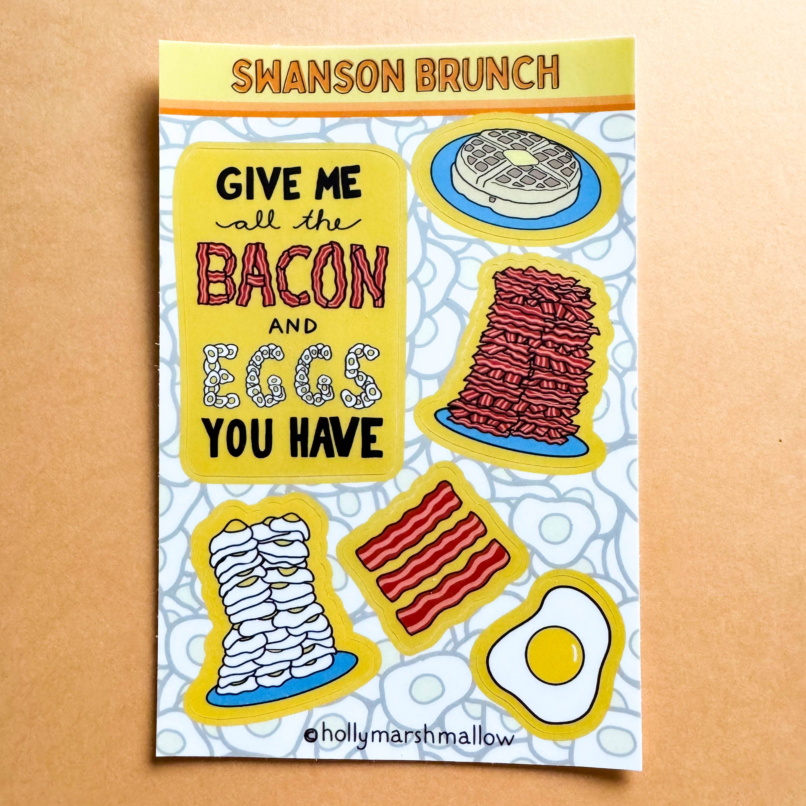hollymarshmallow - Wholesale Sticker - All the Bacon and Eggs You Have Sticker Sheet7
