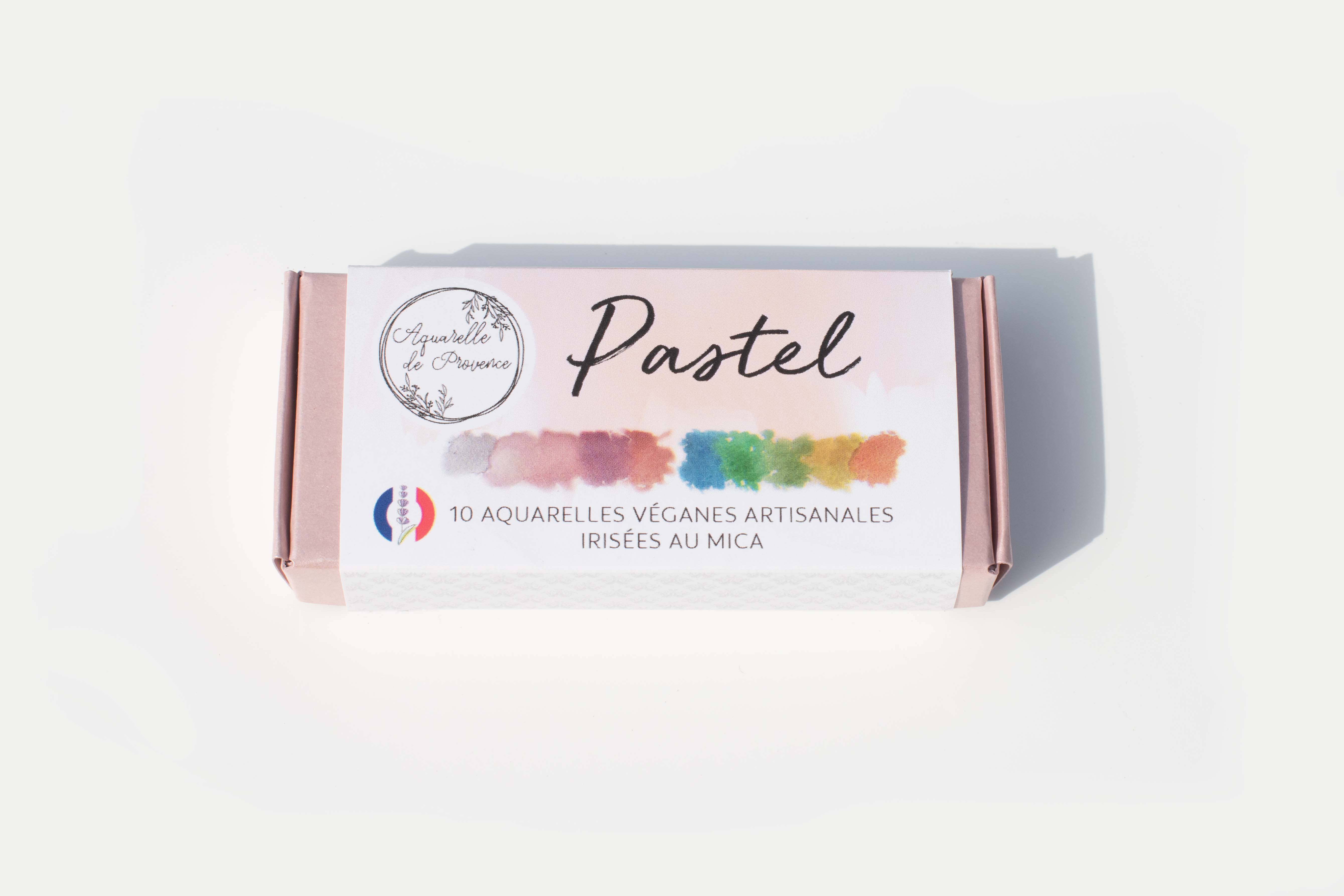 Aquarelle de Provence - Wholesale Watercolor Paint - PALETTE 'PASTEL' - 10 extra-fine metallic watercolors2