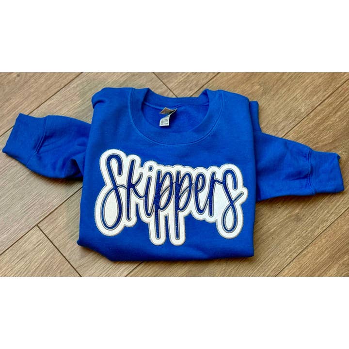Double E Creations - Wholesale Sweatshirt - Women's - Double Layered Glitter Spirit Applique sweatshirt