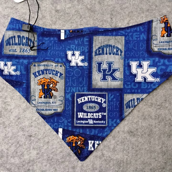 Vintage Licensed UK Pennant Fabric with Blue checkered for wholesale by DJS & K Handcrafted