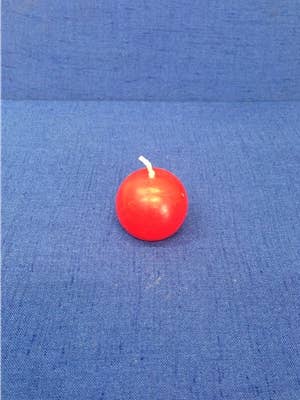 Kugelkerze, Rot - Schachtel mit 12 Stück für den Großhandel von Biedermann & Sons