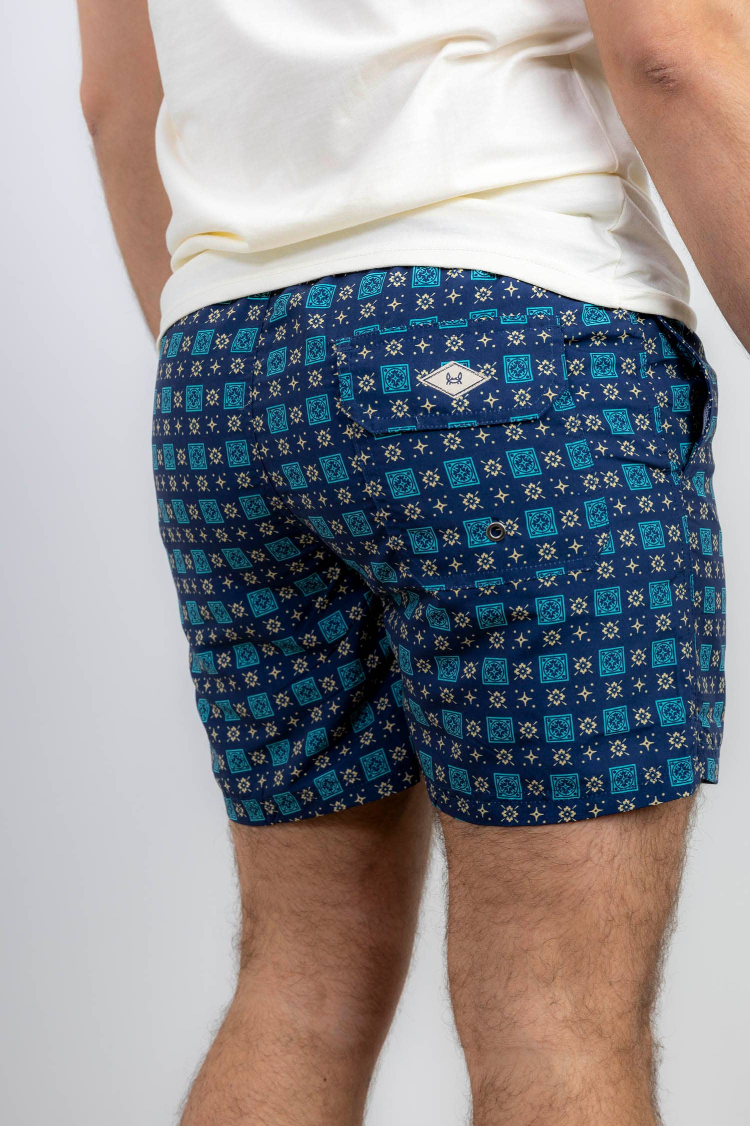 Custi Mikelo: Men's Clothing & Christmas Gifts - Wholesale Swim Shorts - Men's - Floral Navy Swimsuit7