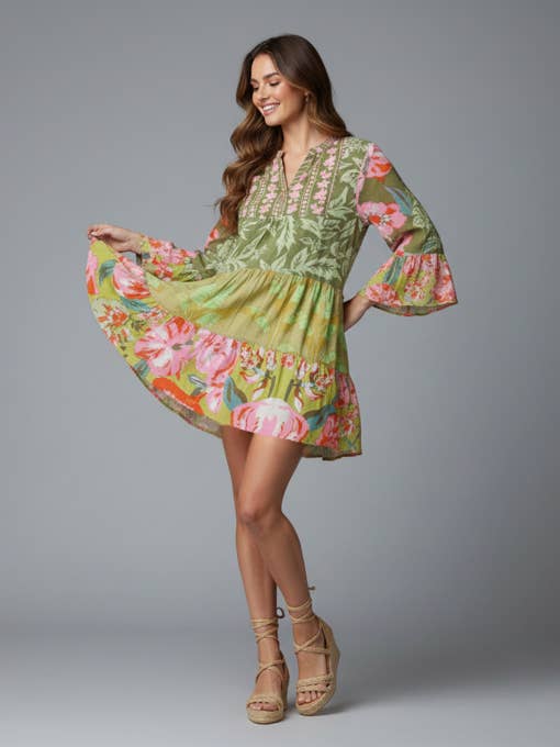 Robe de Plage Tunique Coucher de Soleil pour la vente par SAACHI