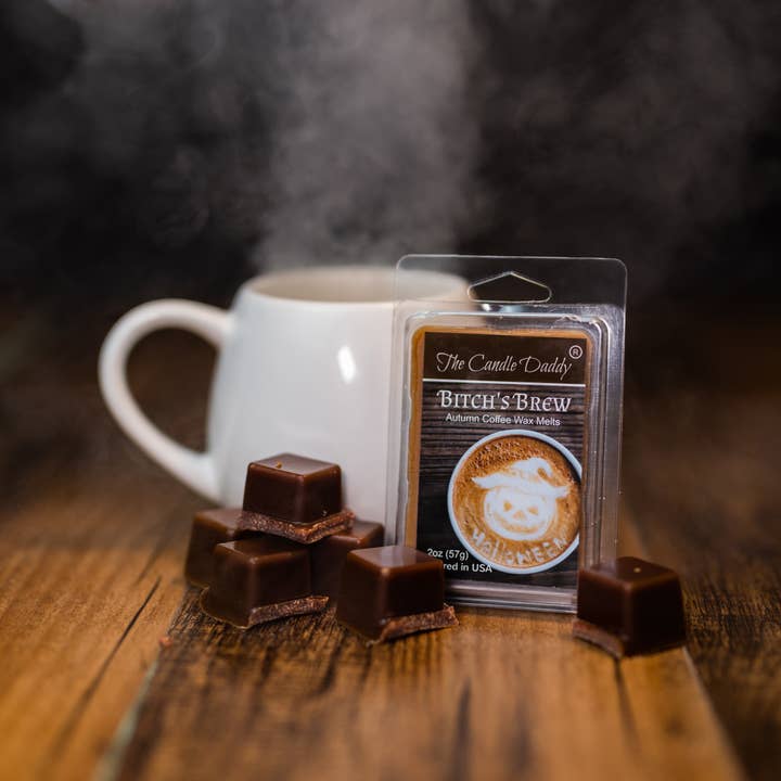 The Candle Daddy - Wholesale Wax Melt - BITCH'S BREW - COFFEE SCENTED MELT- FUNNY FALL HALLOWEEN -3