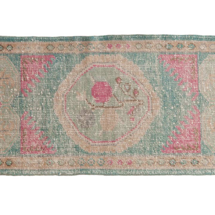 2x4.5 Vint. Oushak Rug - Roundel Floral Filled Medallion for wholesale by Old New House