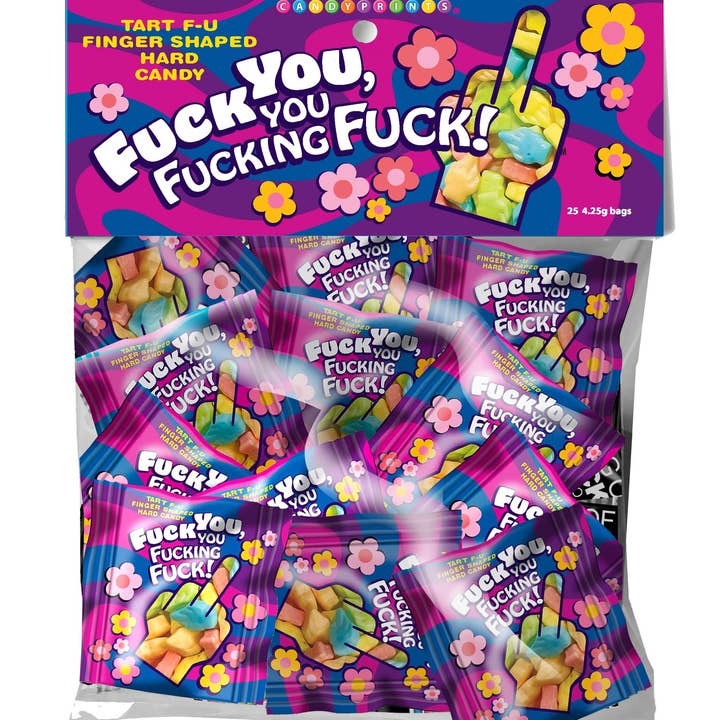 Little Genie Productions - Wholesale Boiled sweets - Fuck You, You Fucking Fuck! Candy, Bag of 25