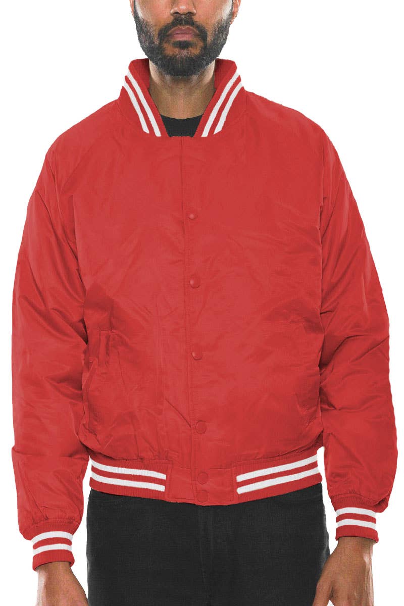 WEIV - Wholesale Windbreaker - Men's - Mens Polyester Varsity Windbreaker Jacket10
