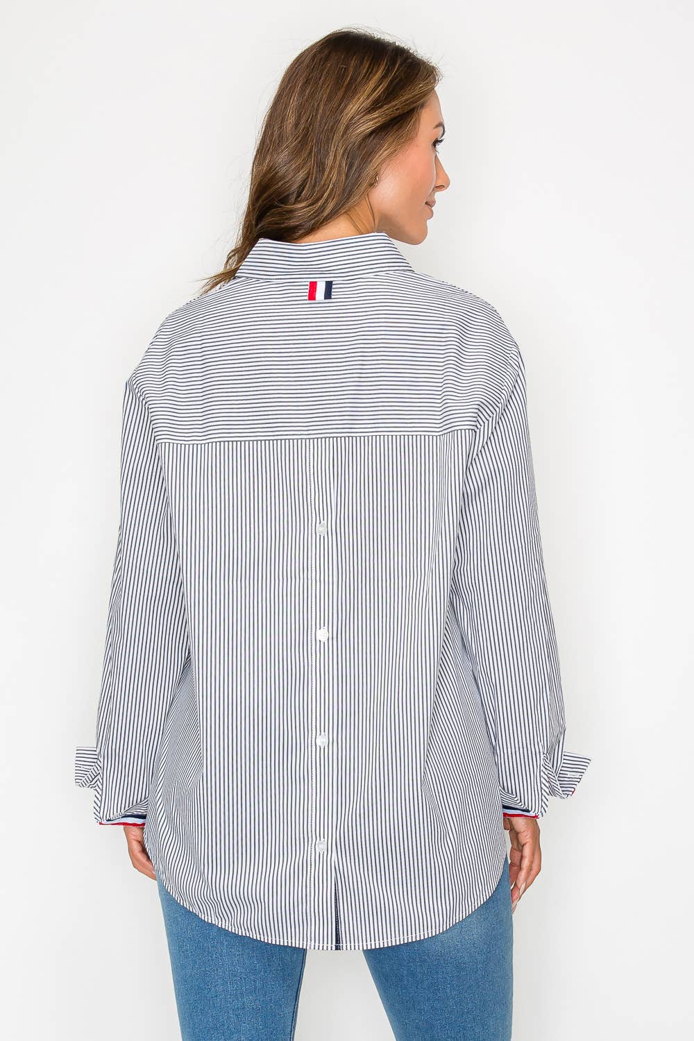 Joh Apparel – wholesale Blouse – Women’s – Jasmine Cotton Pinstripe Shirt18