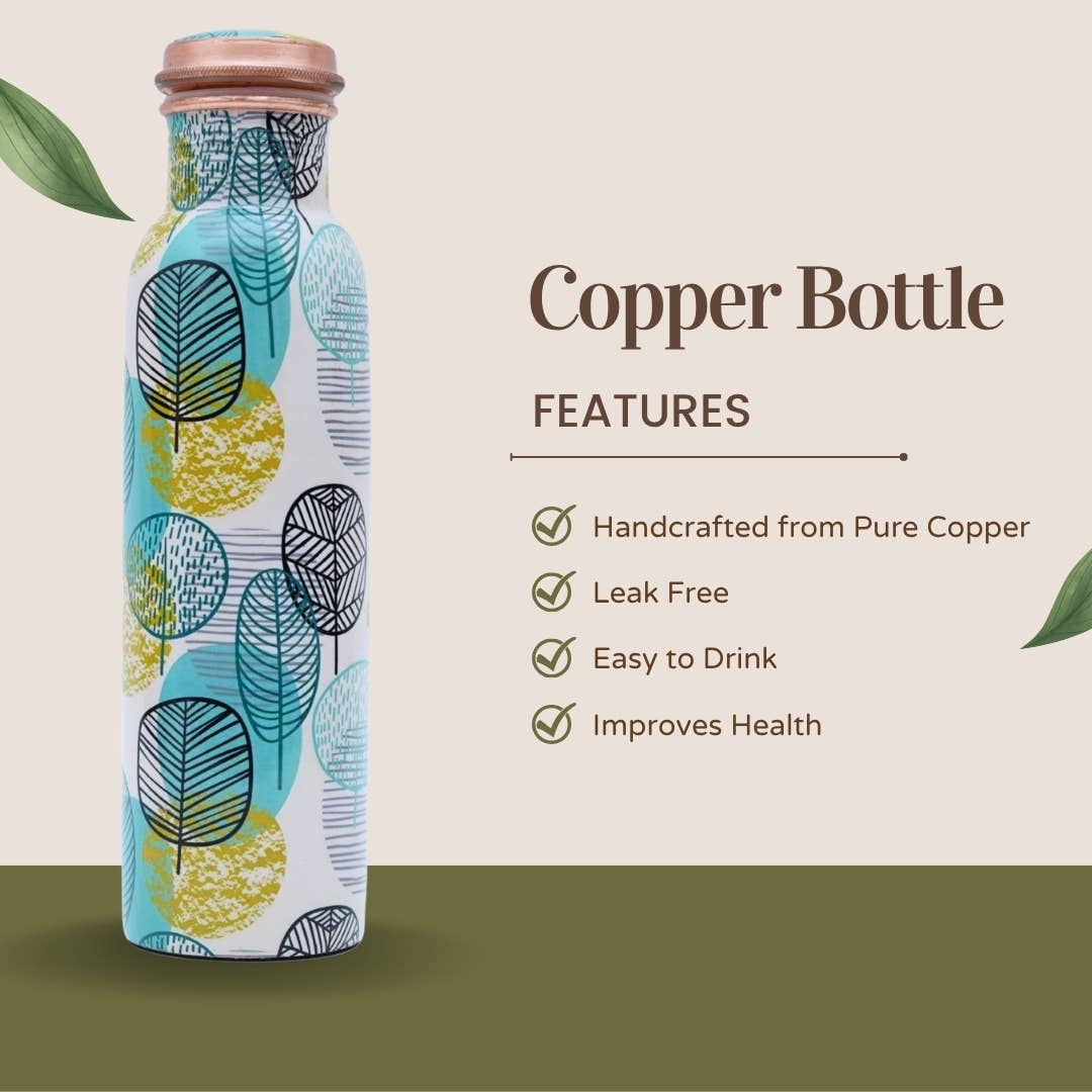 Perilla Home - Wholesale Water Bottle - Henna Colorful Copper Bottle (1L)5