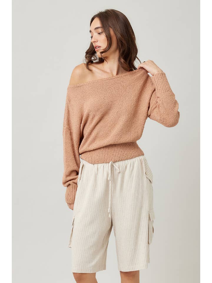 ILLA ILLA - Wholesale Knit Sweater - Women's - Knit Off Shoulder Sweater14