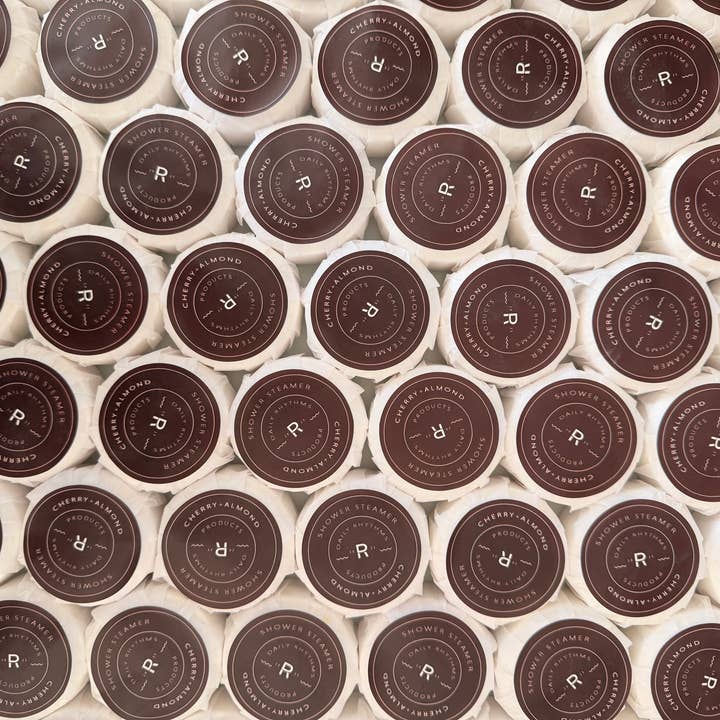 Daily Rhythms - Wholesale Shower Steamer/Bomb - Shower Steamer | Cherry + Almond | Valentine's Day Gift2