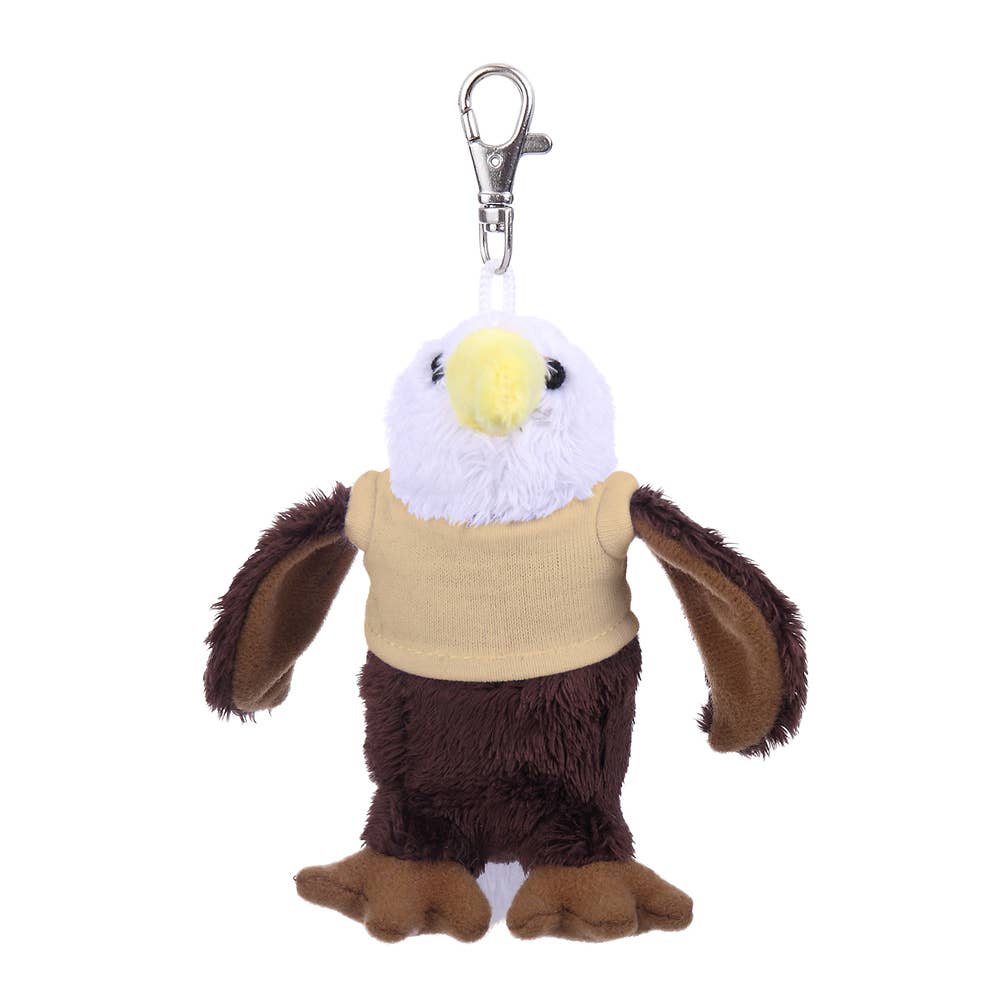 Plushland - Vendita all'ingrosso Portachiavi - Unisex - Portachiavi da 4" - Aquila con camicia personalizzata13