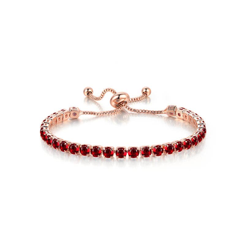 Perimade & Co. LLC - Wholesale Tennis Bracelet - Birthstone Wedding Tennis Bracelet in Solid Copper8