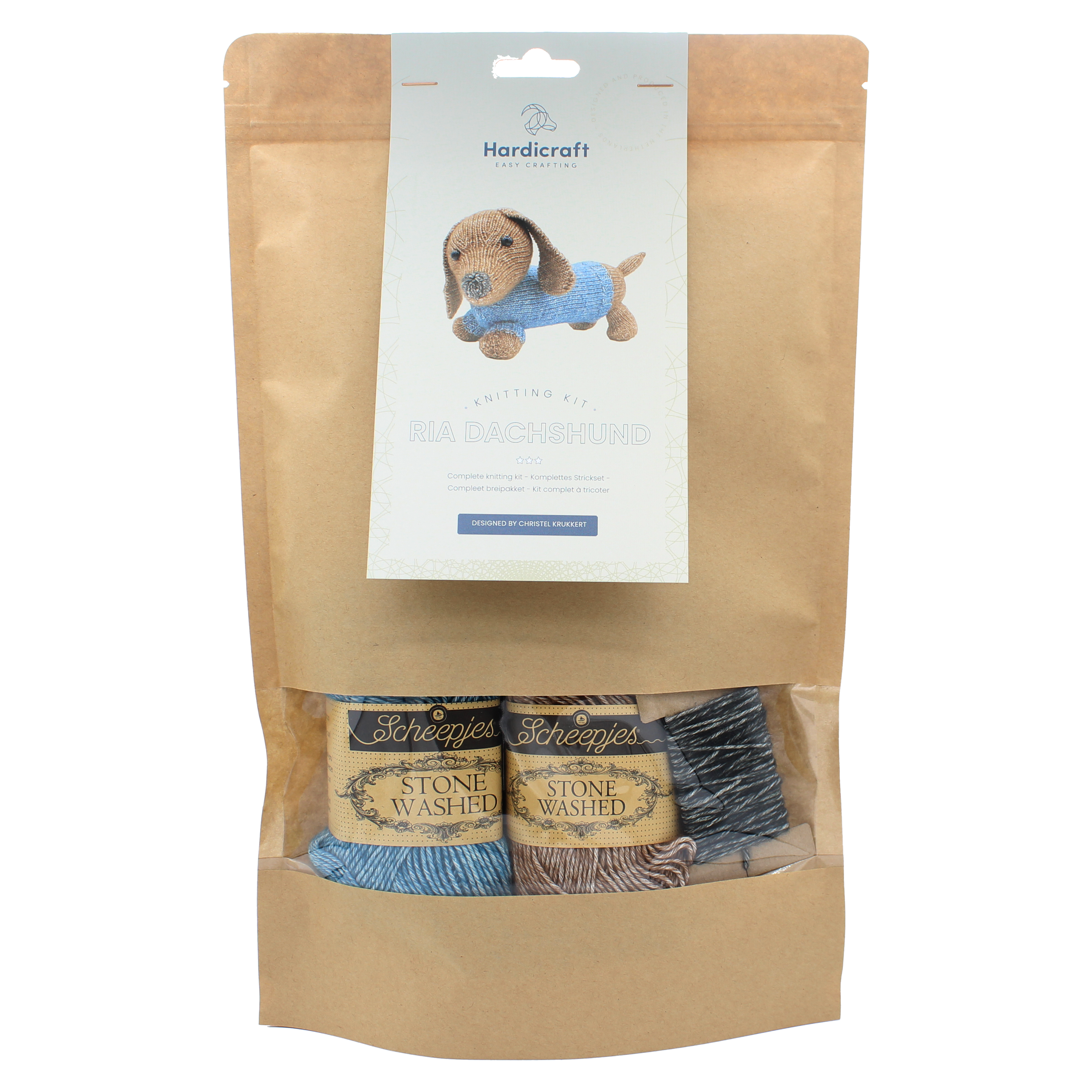 Hardicraft – wholesale Knitting/Crochet Supplies – DIY Knitting Kit - Ria Dachshund4