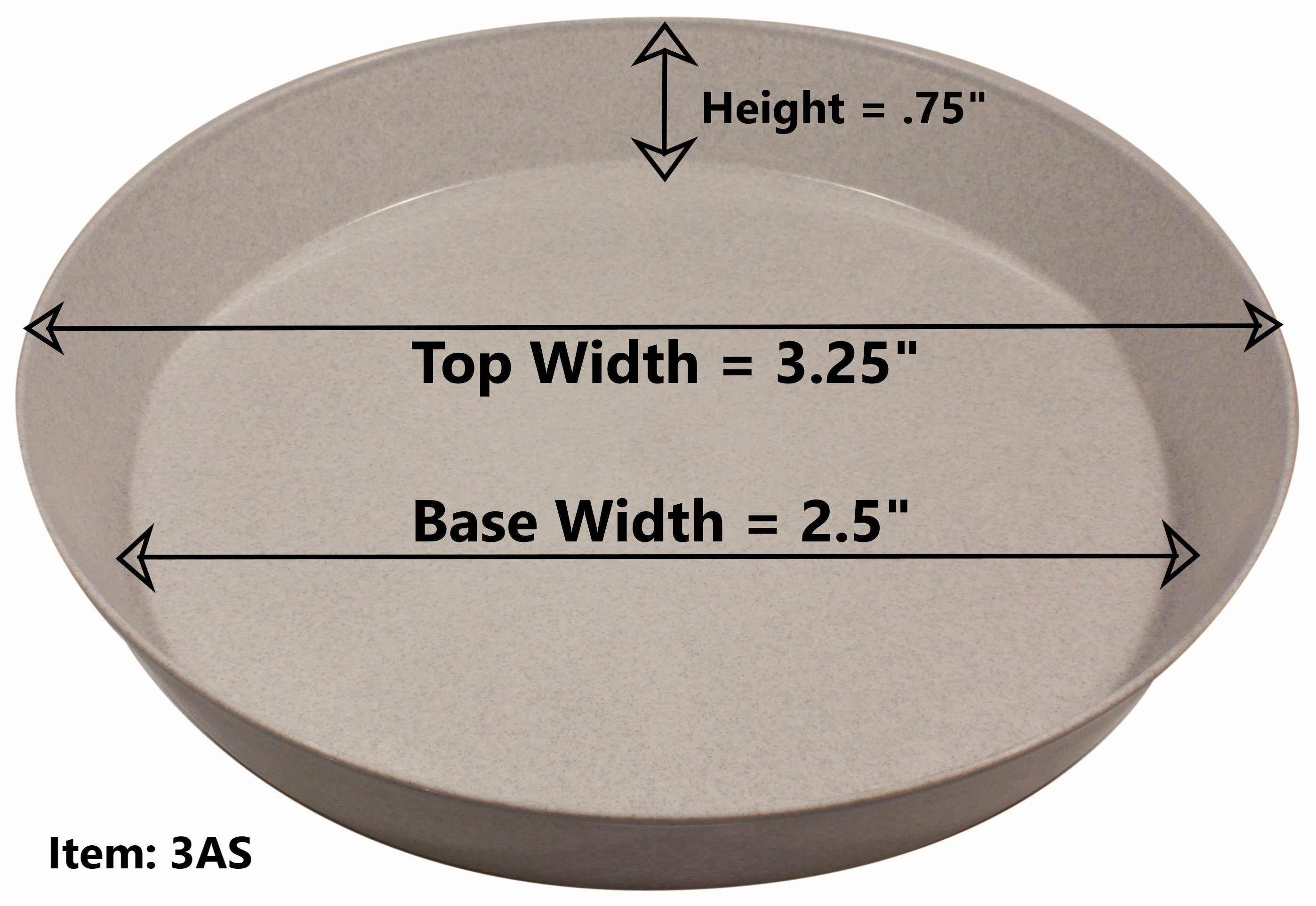Austin Planter - Wholesale Saucer - Plant Saucers -Natural Colored Plastic0