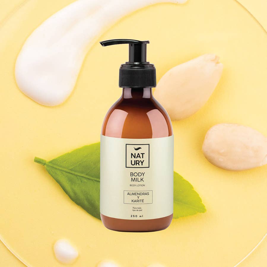 Natury Greencare - Wholesale Body Cream/Lotion - Body Milk with Almond and Shea Oil 250 ML1