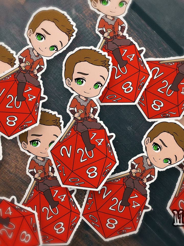 Adesivo in vinile - Handmaiden Dean Winchester D2 Larp e la vera ragazza per la vendita all'ingrosso da parte di Misty Figs