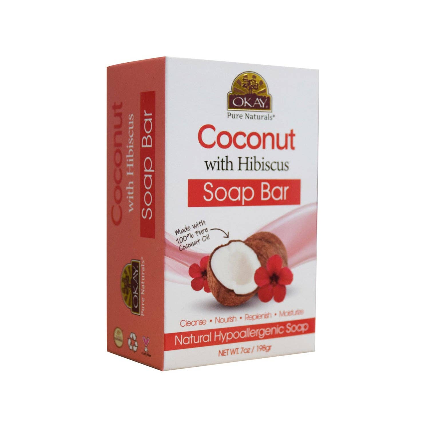 KT Supply - Vendita all'ingrosso Saponette - Saponetta Okay Coconut With Hibiscus 7 oz0