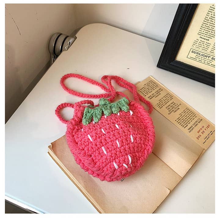ACCITY - Wholesale Crossbody Bag - Women's - CUTE CASUAL MINI STRAWBERRY CROSSBODY BAG_CWAB24023