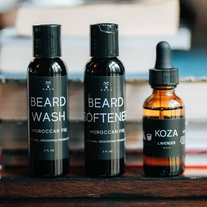 Koza – wholesale Beard wash/shampoo – Beard Cleansing Wash & Softener Duo