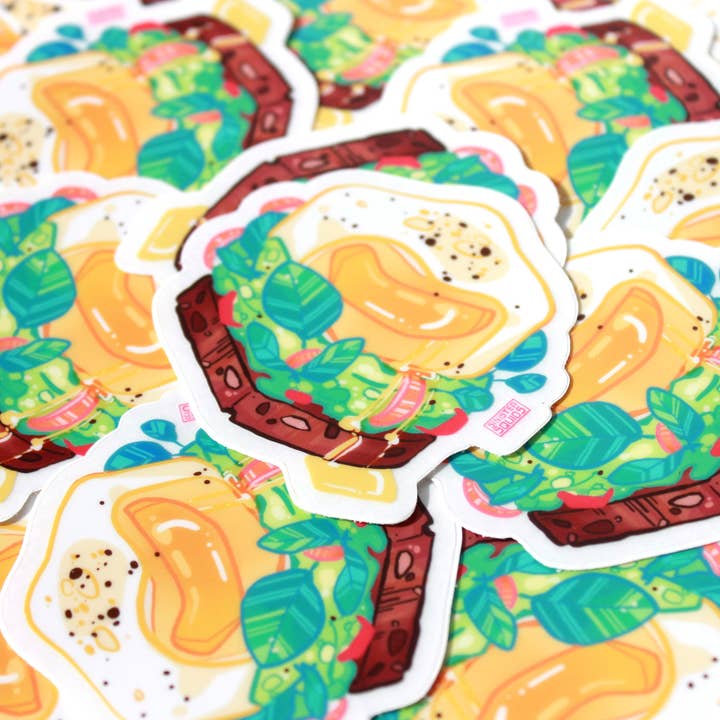 Pegatina tostada de aguacate para venta al por mayor de sinistersquids