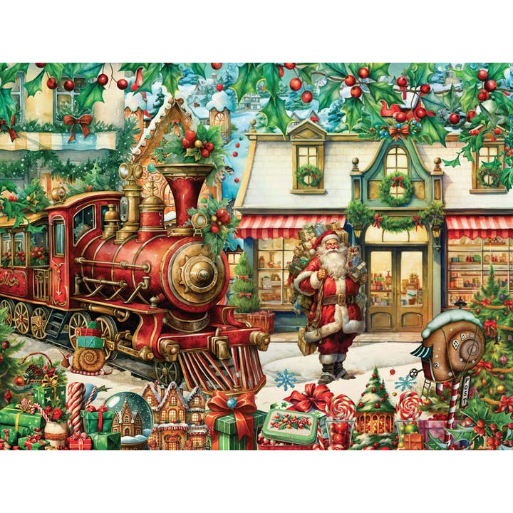 Crown Point Graphics - Vente Puzzle – adulte - North Pole Express - puzzle de 500 pièces1