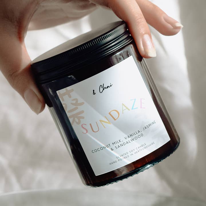 Sundaze Soy Candle for wholesale by & Chai