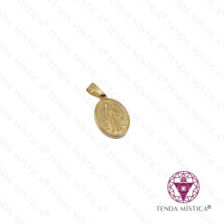 Stålhänge Medalj Sankt Benedikt Guld för wholesale av Tenda Mística
