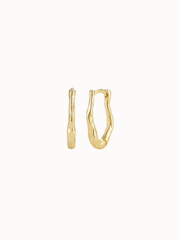 Boucles d'oreilles Nerea S - Doré pour la vente par Nava Copenhagen