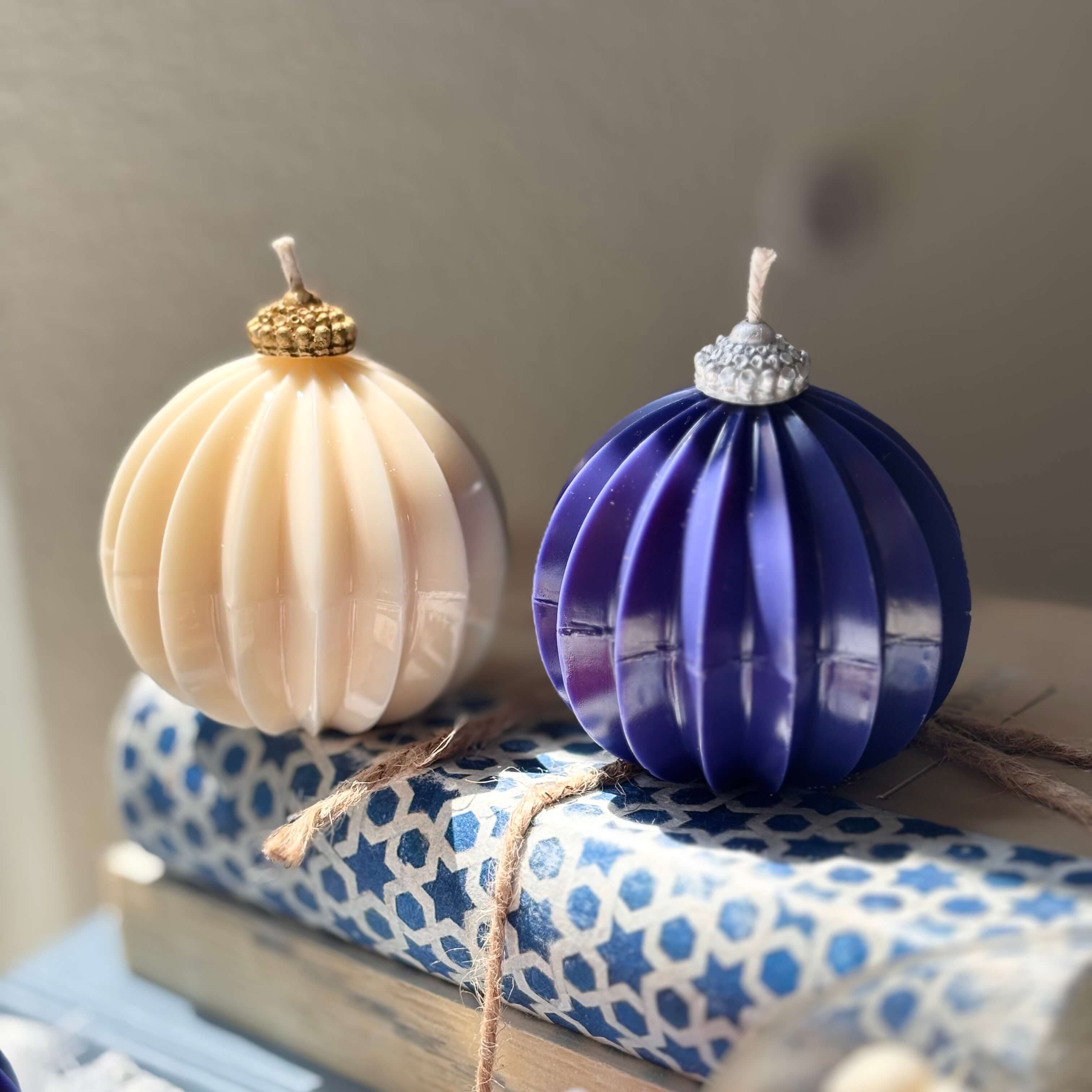 OH MY BOX – wholesale Pillar candle – Holiday Round Candle | Cozy Home Christmas Gift6