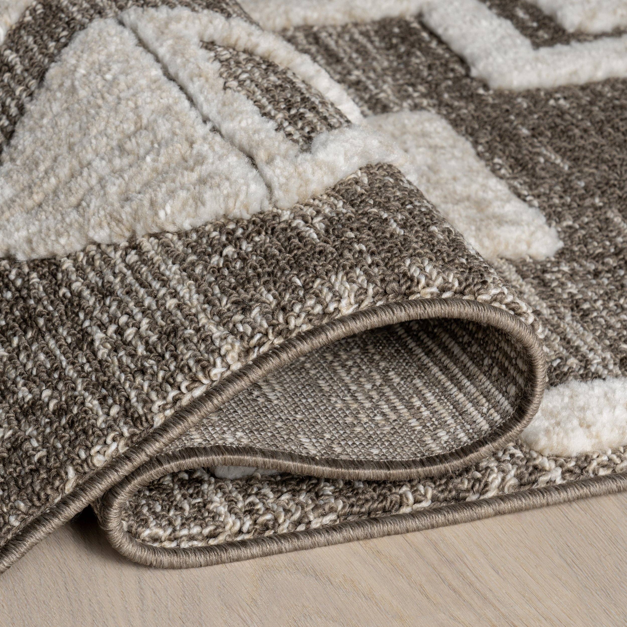 Marron Tapis d'aire à pampilles Gatsby Southwestern en vente sur Faire2