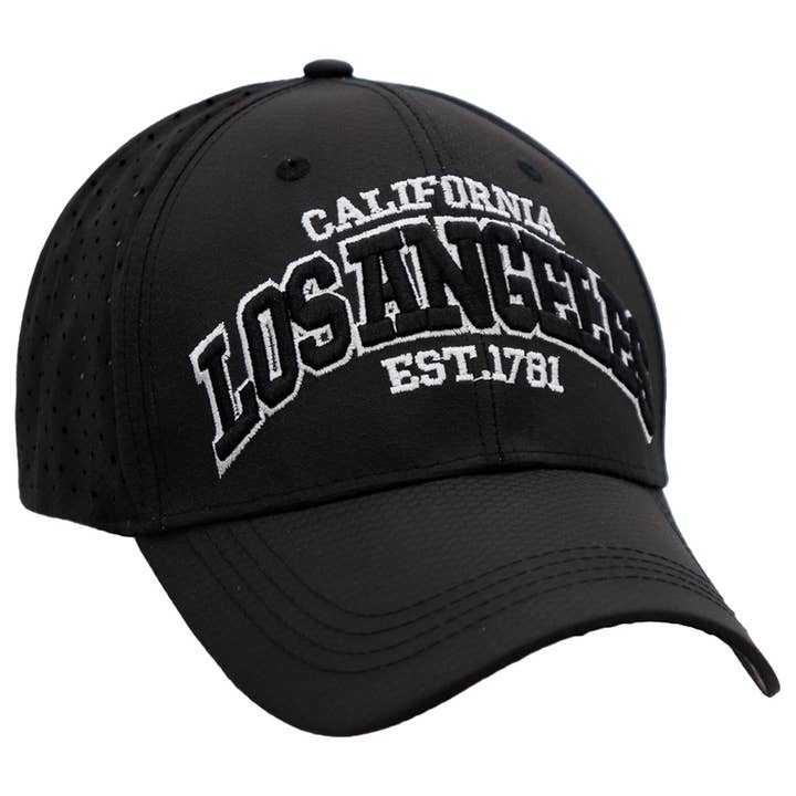 Cap Zone – Großhandel Basecap – Unisex – Sechskantperforierte Baseballkappe mit Los Angeles Arc-Logo4