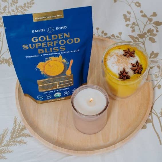 Earth Echo Foods - Wholesale Protein/Superfood Powder - Golden Bliss 30 Servings4