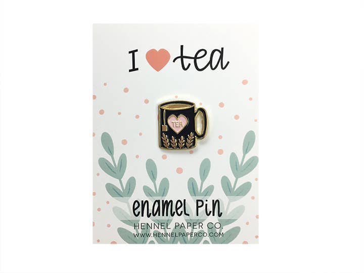 Hennel Paper Co. - Wholesale Lapel Pin/Button - Enamel Pin - Tea1