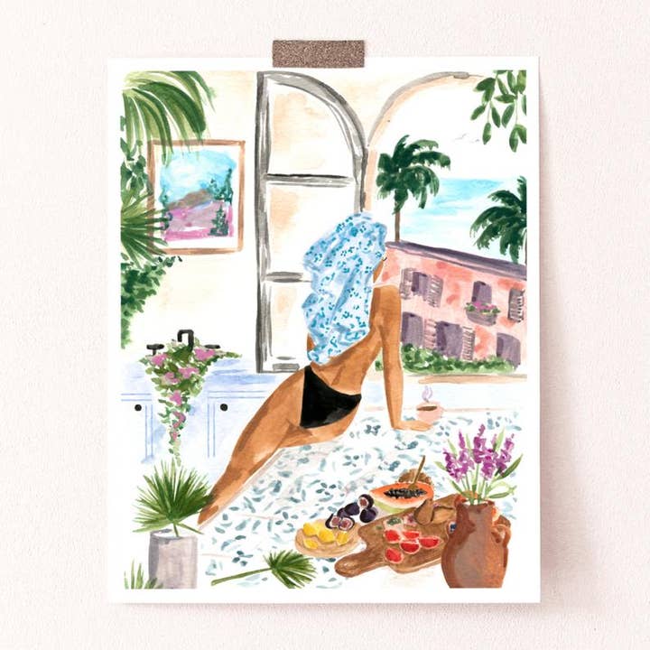 A Peaceful Morning Art Print for wholesale by Sabina Fenn