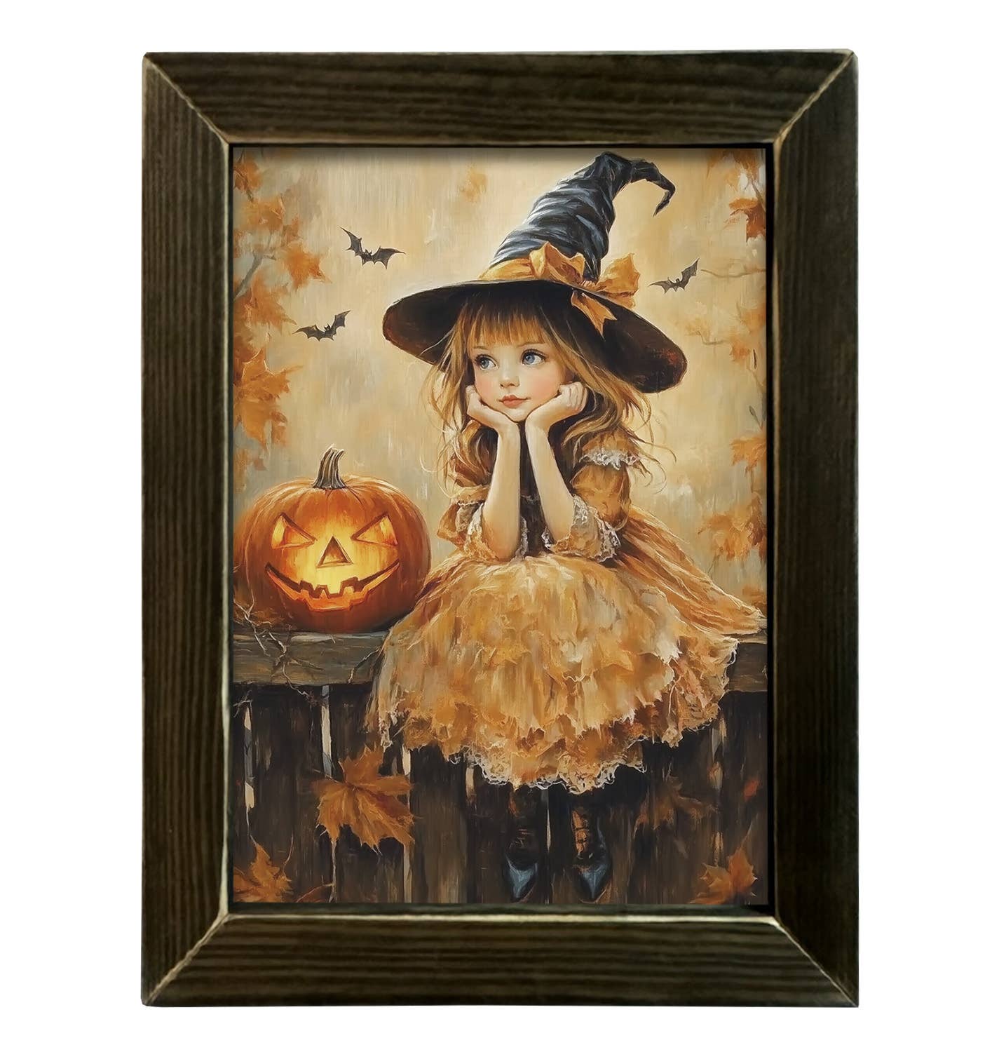 JanMichaels Art & Home - Wholesale Wall Sign - HMK718L Girl Pumpkin Dreaming1