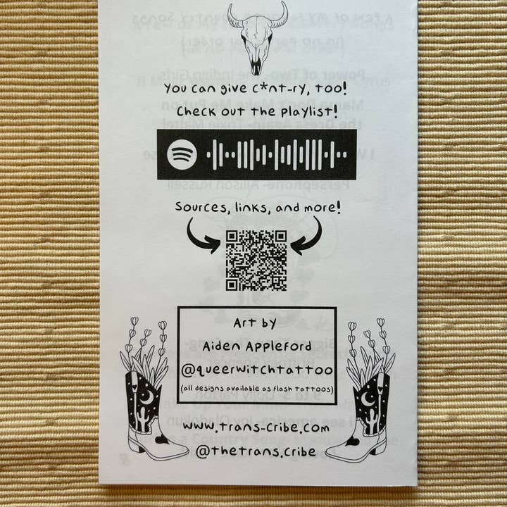 the (trans)cribe - Wholesale Arts & Entertainment Book - It's Giving C*nt-ry: In Queer Defense of Country Music1