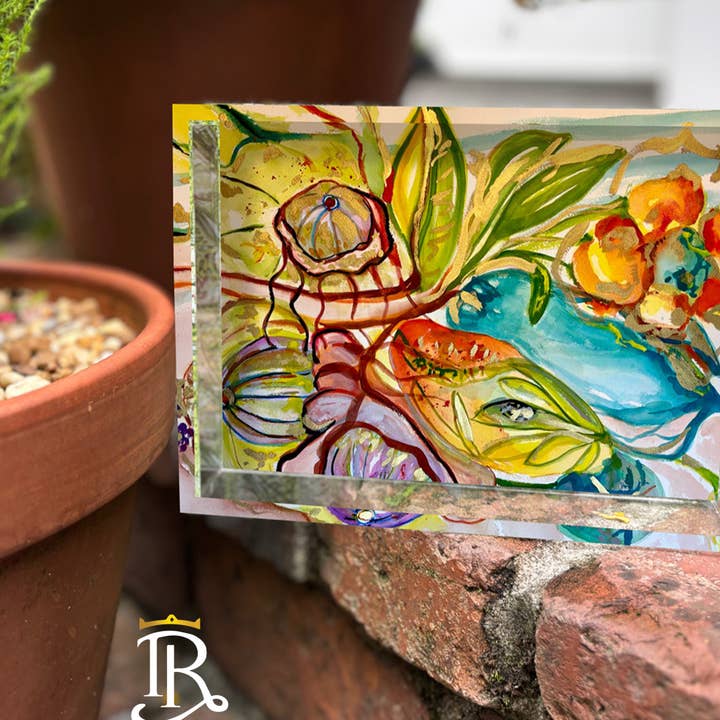 Lost Garden Acrylic Tray for wholesale by By Robin Raymond