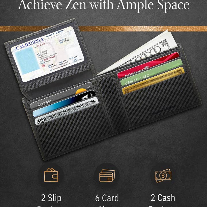 Access Denied Accessories - Wholesale Wallet - Men's - Genuine Leather Bifold Wallets For Men RFID Blocking Men