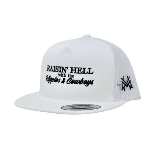 The Mad Hatter Co - Wholesale Trucker Hat - Unisex - MHC Raising Hell with the Hippies and Cowboys