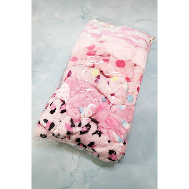 Funteze - Wholesale Spa Headband - Mix Pink Pattern Bow Spa Headband