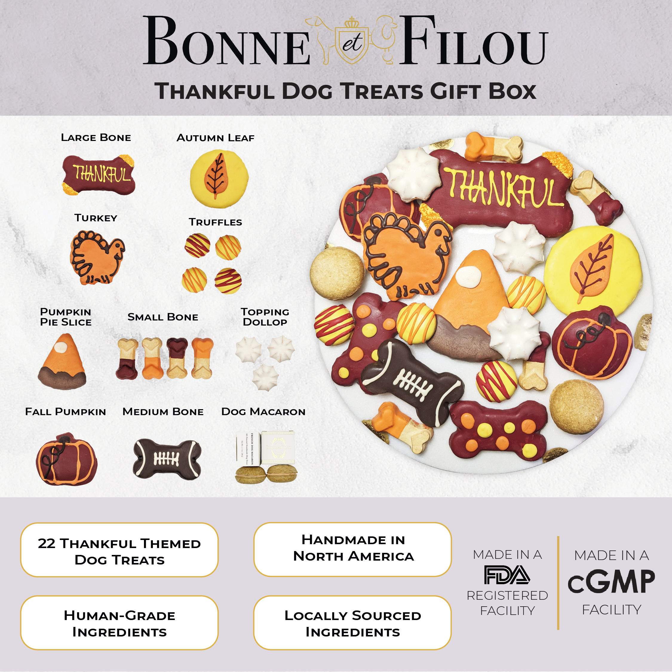 Bonne et Filou - Wholesale Hondenkoekjes - Hond - Dankbare hondenkoekjes geschenkdoos | Honden cadeaus3