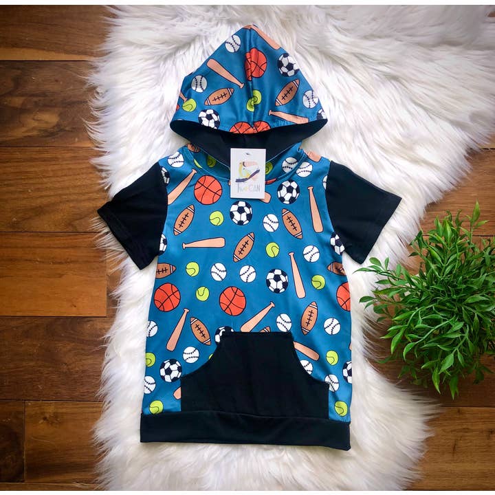 Boys At Play Hoodie by TwoCan for wholesale by Wellington Design Co.