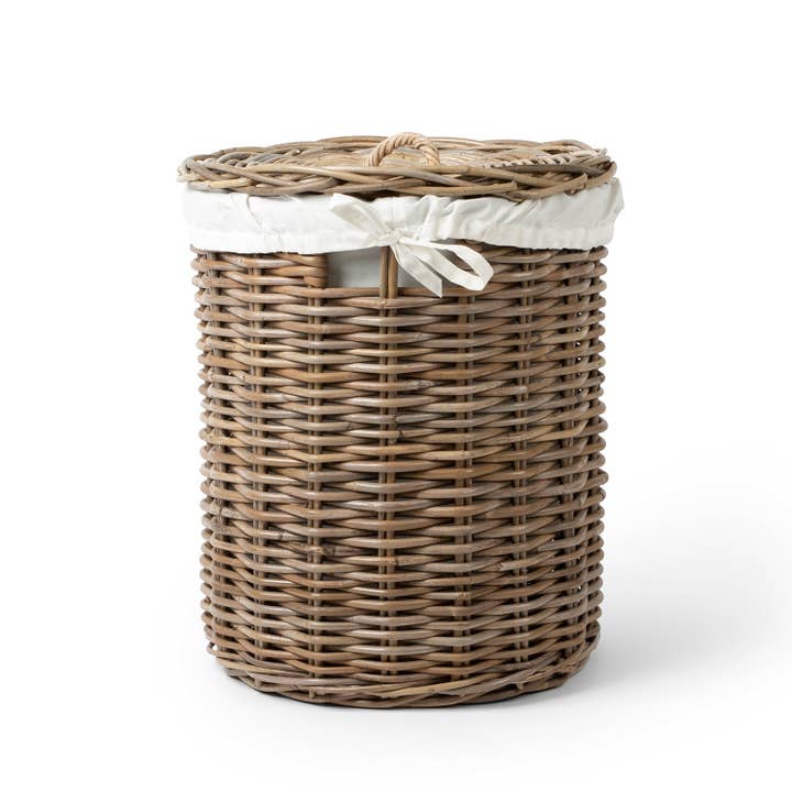 Basketly - Wholesale Laundry Basket - Rattan Laundry Baskets with Lids and Linen Inner Bag