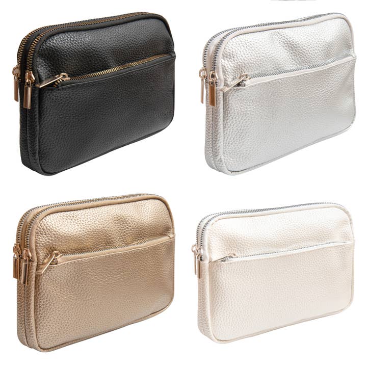 Borsa per il trucco con cerniera multipla per la vendita all'ingrosso da parte di Vizion Vogue