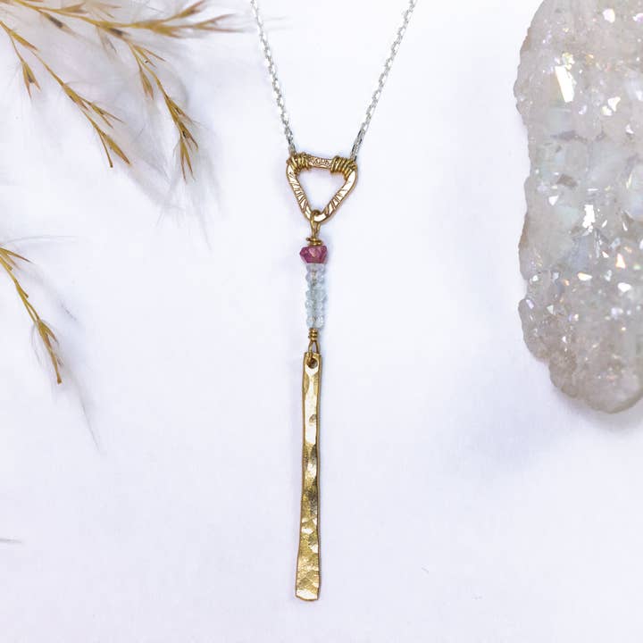 Aurora Y Necklace for wholesale by Laura J Designs