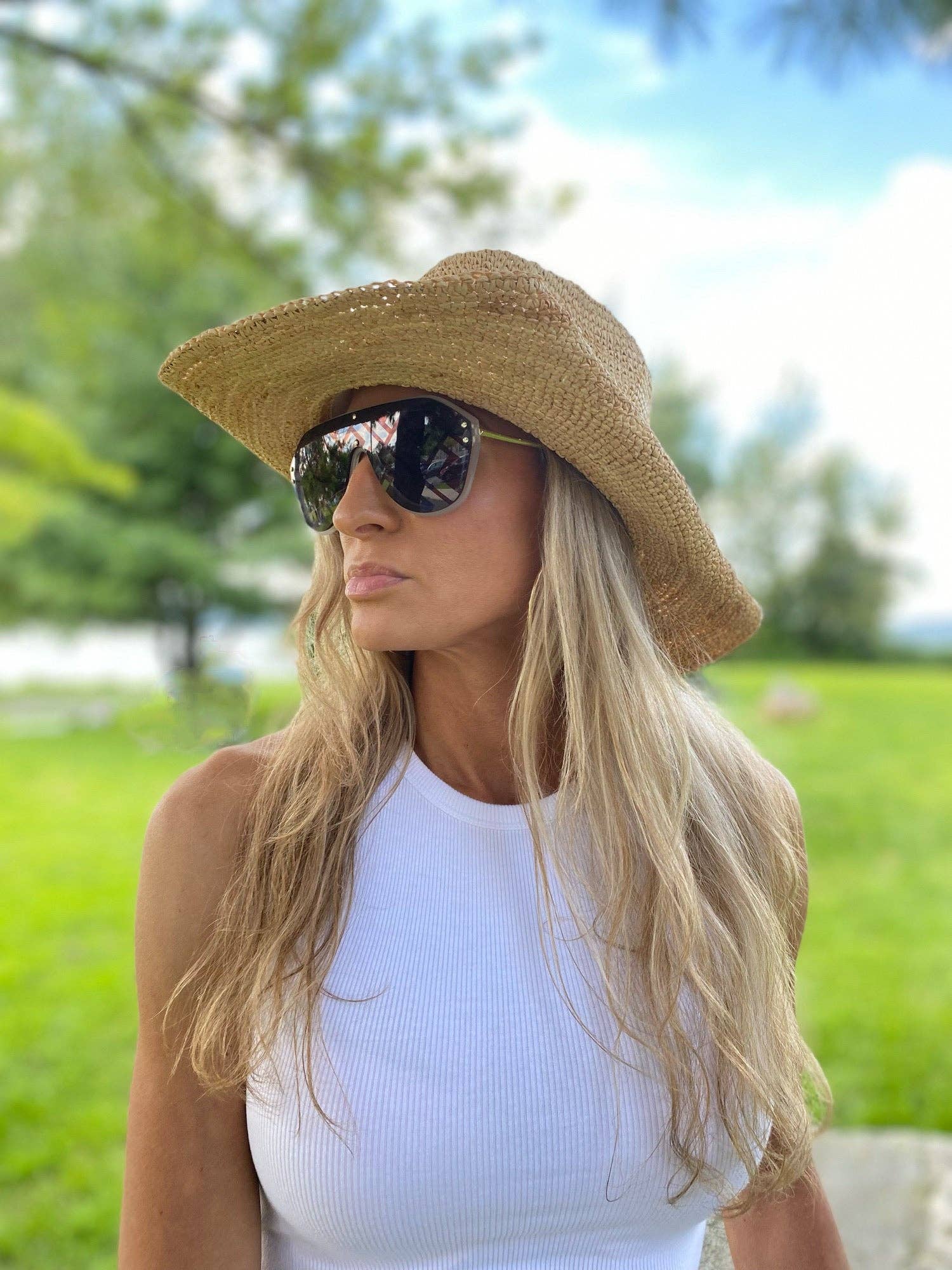 Chloe Alexis - Wholesale Straw Hat - Women's - The Mesa - Raffia Fedora Hat1