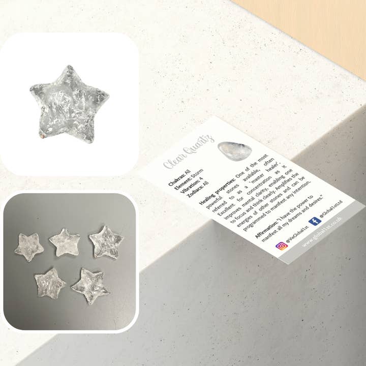 VIE – wholesale Spiritual stone/crystal – Star Crystal, 3x3cm16