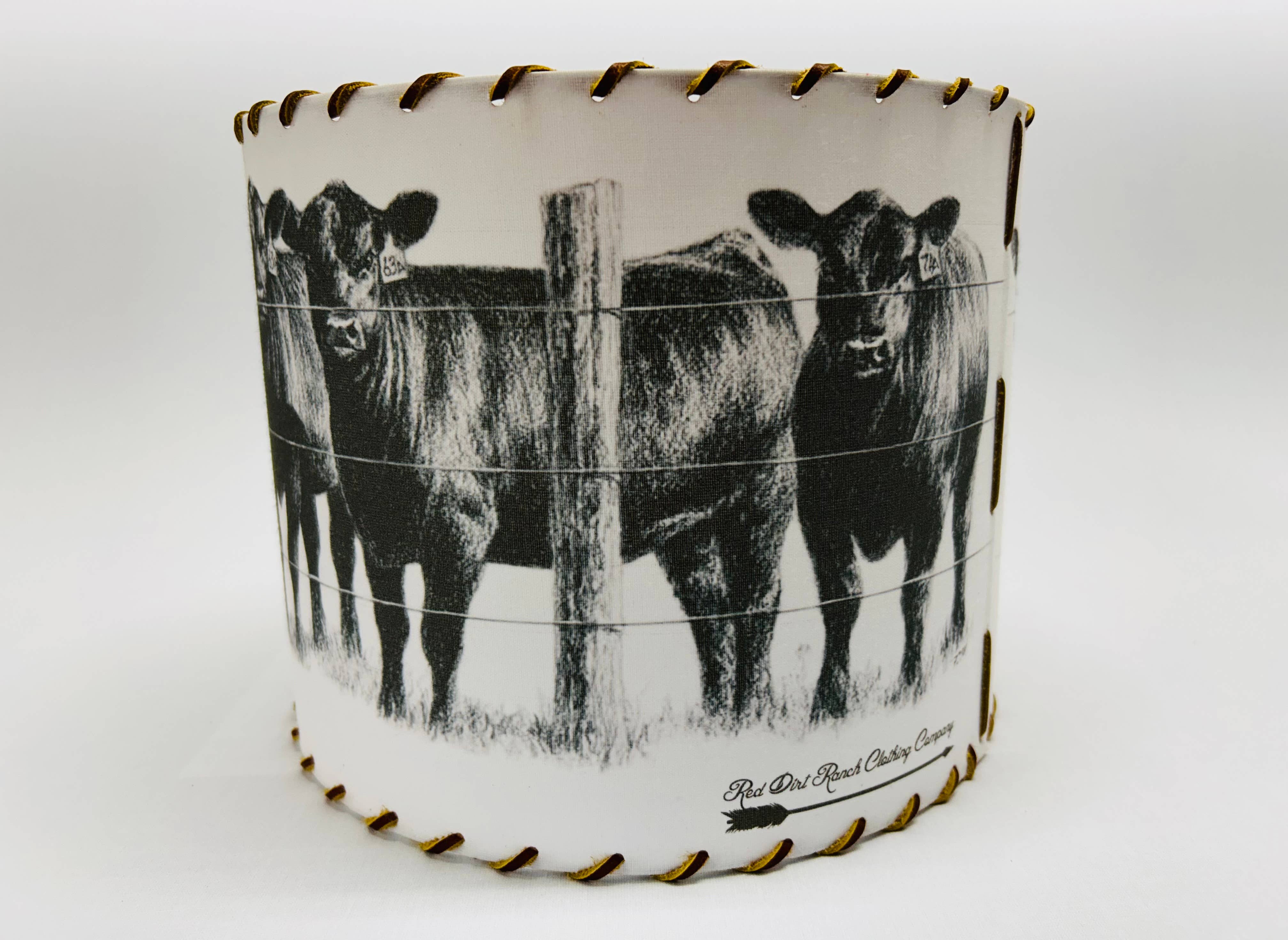 Red Dirt Ranch Clothing Company - Wholesale Lamp Shade - Lampshade Angus Cattle Herd1